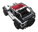 Sun shade top SpiderWebShade for Jeep Wrangler JL 2-Door, red American flag print