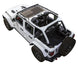 Sun shade top for Jeep Wrangler JLU 4-Door by SpiderWebShade; stock printed American flag design