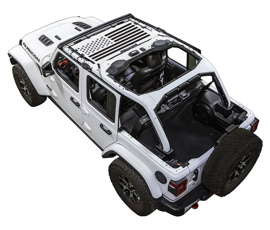 Sun Shade top for Jeep Wrangler JLU 4-Door by SPIDERWEBSHADE