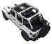 Sun Shade SPIDERWEBSHADE for Jeep Wrangler JLU 4-Door black stock-printed shade top