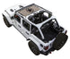 Sun Shade for Jeep Wrangler JLU 4-Door by SpiderWebShade with stock-printed shade top