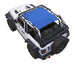 SPIDERWEBSHADE sun shade top for Jeep Wrangler JL 2-Door, blue solid color