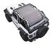 Sun shade for Jeep Wrangler JL 2-Door by SpiderWebShade, solid gray shade top