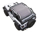 Sun shade for Jeep Wrangler JL 2-Door by SpiderWebShade, solid gray shade top