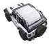 Sun shade for Jeep Wrangler JL 2-Door by SPIDERWEBSHADE, solid color shade top