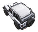 Sun shade for Jeep Wrangler JL 2-Door by SPIDERWEBSHADE, solid color shade top