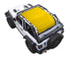 Sun shade for Jeep Wrangler JL 2-Door by SpiderWebShade, solid yellow shade top