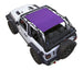 SpiderWebShade sun shade for Jeep Wrangler JL 2-Door; solid purple shade top