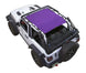 SpiderWebShade sun shade for Jeep Wrangler JL 2-Door; solid purple shade top