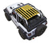 SPIDERWEBSHADE Sun Shade for Jeep Wrangler JL 2-Door, yellow and black flag print