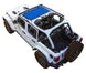 SpiderWebShade sun shade top for Jeep Wrangler JLU 4-Door, blue solid color