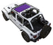 SpiderWebShade Sun Shade for Jeep Wrangler JLU 4-Door; solid purple shade top