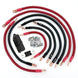 Battery Cable Kit by Big7Kits for Jeep Cherokee SJ (1974-1983) red and black wiring harness with ring terminals