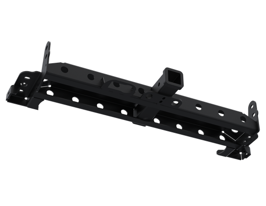 Artec Industries High Clearance Rear Bumper Modular 2-Inch Receiver, black powder-coated steel with mounting brackets