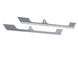 JT Aluminum Rocker Armor Artec Industries; pair of grey aluminum rocker panels with gold bolts