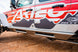 JT Aluminum Rocker Armor Artec Industries - silver aluminum rocker panel protection on Jeep Wrangler side