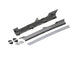 JT Boatside Steel & Aluminum Rocker Armor Artec Industries - long gray rocker rails with mounting brackets and hardware
