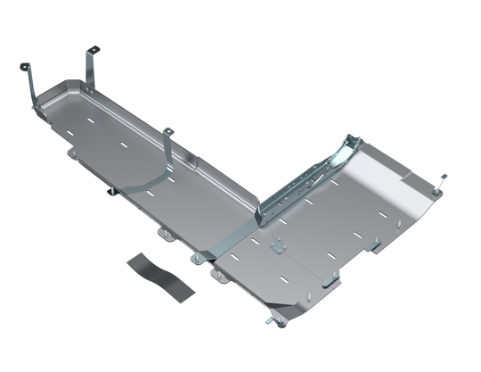 Artec T-Case/Fuel Skid Kit for JT Gladiator 3.6L Aluminum skid plate with mounting brackets