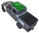 Sun Shade for Jeep Gladiator JT by SpiderWebShade, stock printed green flag design top.