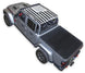Sun shade for Jeep Gladiator JT by SPIDERWEBSHADE, stock printed flag top in black and white.