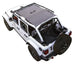 Sun Shade for Jeep Wrangler JLU 4-Door by SpiderWebShade, solid gray shade top