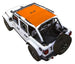 Sun Shade for Jeep Wrangler JLU 4-Door by SpiderWebShade, orange solid color top