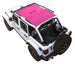 Sun Shade SPIDERWEBSHADE pink solid color shade top for Jeep Wrangler JLU 4-Door