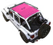 Sun Shade SPIDERWEBSHADE pink solid color shade top for Jeep Wrangler JLU 4-Door