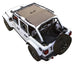 Sun shade for Jeep Wrangler JLU 4-Door by SPIDERWEBSHADE, tan solid color top