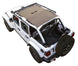 Sun shade for Jeep Wrangler JLU 4-Door by SPIDERWEBSHADE, tan solid color top