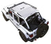 Sun Shade for Jeep Wrangler JLU 4-Door, white solid color shade top