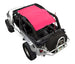 Sun Shade for Jeep Wrangler LJ 2004–2006 by SpiderWebShade in bright pink