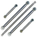 Artec 4Runner 5G Aluminum Rear Link Kit with Track Bar for Toyota 4Runner 5th Gen; silver alloy suspension links