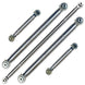 Artec 4Runner 5G Aluminum Rear Link Kit with Track Bar for Toyota 4Runner 5th Gen; silver alloy suspension links