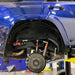 4Runner 5G Aluminum Rear Link Kit with Track Bar on blue Toyota rear suspension