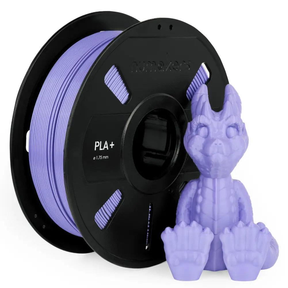 PLA+ Filament spool by Numakers, purple 1.75 mm filament for 3D printers