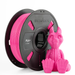 Numakers PLA+ filament spool in pink (1.75 mm) beside pink dragon model