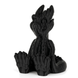 PETG-HS Filament by Numakers; black 3D-printed hand sculpture with layered finish.