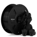 PETG-HS filament spool by Numakers, black, 1.75 mm, with a pair of gloves