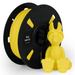 PLA Matte filament spool by Numakers; yellow filament on a black spool beside a yellow dragon figurine (2 items)
