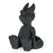 PLA Matte dragon figurine by Numakers; matte black 3D-printed filament accessory