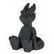 PLA Matte dragon figurine by Numakers; matte black 3D-printed filament accessory