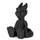 3D-printed black hand sculpture using Numakers Silk PLA