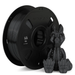 Numakers Silk PLA filament spool on a black spool, 1.75 mm, held by gloved hands