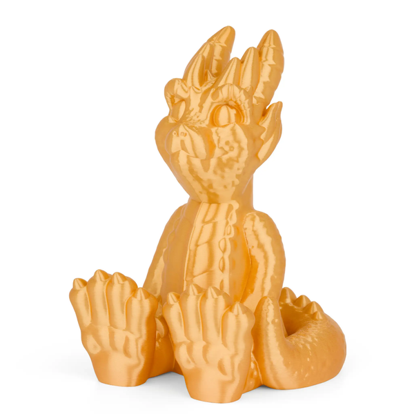 Numakers PLA Silk 3D printer filament in orange with silky finish