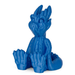 Numakers PLA Silk 3D printed blue hand sculpture with glossy finish
