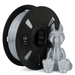 Silk PLA filament spool by Numakers, 1.75 mm gray, 3D printer accessory