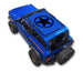 Sun shade top for Ford Bronco 2021–2026 by SpiderWebShade, blue with black star logo