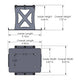 Group 25-35 Optima Battery Mount, Artec Industries gray metal bracket for Optima batteries (25/35)