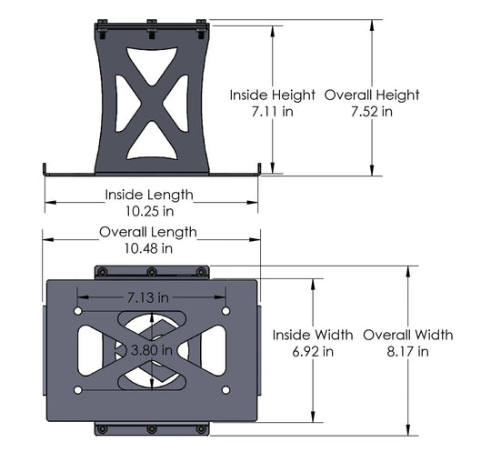 Odyssey PC1500 Battery Mount Artec Industries gray